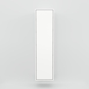 Hängeschrank Weiß - Moderner Wandschrank: Türen in Weiß - 41 x 156 x 34 cm, konfigurierbar