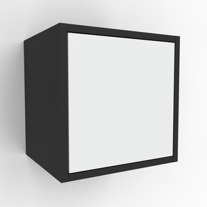 Hängeschrank Weiß - Moderner Wandschrank: Türen in Weiß - 41 x 41 x 34 cm, konfigurierbar