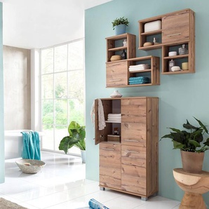 Hängeschrank Welnezz 60 x 65 x 21cm Beige