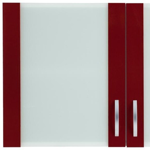 Hängeschrank WIHO KÜCHEN Flexi Schränke Gr. B/H/T: 100 cm x 56 cm x 35 cm, rot (front: glanz, korpus: weiß) Hängeschränke Breite 100 cm