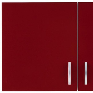 Hängeschrank WIHO KÜCHEN Flexi Schränke Gr. B/H/T: 100 cm x 56 cm x 35 cm, rot (front: glanz, korpus: weiß) Hängeschränke Breite 100 cm breit