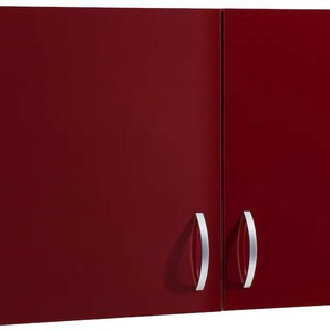Hängeschrank WIHO KÜCHEN Flexi Schränke Gr. B/H/T: 100 cm x 56 cm x 35 cm, rot (rot glanz) Hängeschrank Küchenhängeschrank Hängeschränke Schränke Breite 100 cm breit