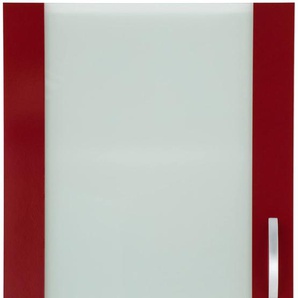 Hängeschrank WIHO KÜCHEN Flexi Schränke Gr. B/H/T: 50 cm x 56 cm x 35 cm, rot (front: glanz, korpus: weiß) Hängeschränke