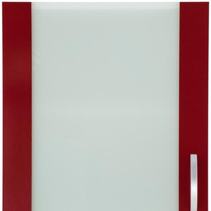 Hängeschrank WIHO KÜCHEN Flexi Schränke Gr. B/H/T: 50 cm x 56 cm x 35 cm, rot (front: glanz, korpus: weiß) Hängeschränke Breite 50 cm