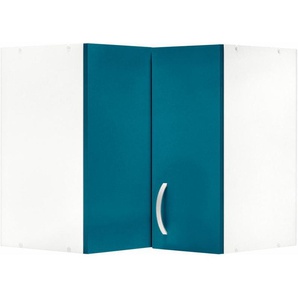 Hängeschrank WIHO KÜCHEN Flexi Schränke Gr. B/H/T: 60 cm x 56,5 cm x 35 cm, blau (front: ozeanblau, korpus: weiß) Hängeschränke