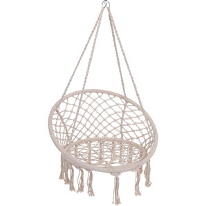 Hängesessel , Weiß , Kunststoff , 81x81 cm , Gartenmöbel, Hängesessel