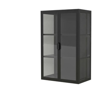 Hängevitrine  Flokas ¦ schwarz ¦ Maße (cm): B: 60 H: 95