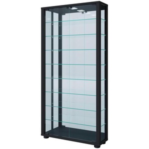 Hängevitrine  Vitrosa ¦ schwarz ¦ Maße (cm): B: 59 H: 114,3 T: 18.0