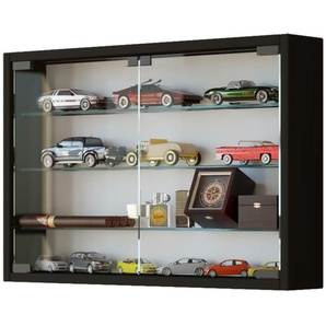 Hängevitrine  Mandosa ¦ schwarz ¦ Maße (cm): B: 60 H: 40
