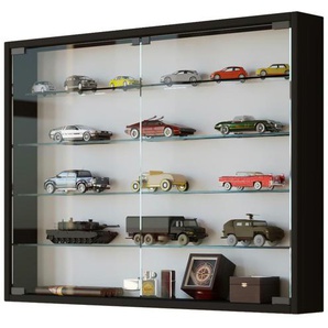 Hängevitrine  Mandosa ¦ schwarz ¦ Maße (cm): B: 80 H: 60
