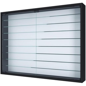 Hängevitrine  Mandosa ¦ schwarz ¦ Maße (cm): B: 80 H: 60