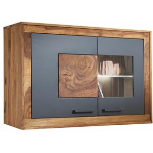 Hängevitrine Sheesham 100x40x69 gebeizt turin 08