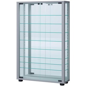 Hängevitrine  Vitrosa ¦ silber ¦ Maße (cm): B: 59 H: 91,3 T: 18.0