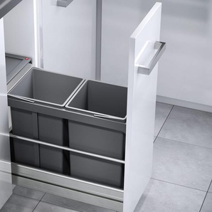 Hailo AS Tandem 15/15 dunkelgrau - 3669001 Einbau Abfallsammler