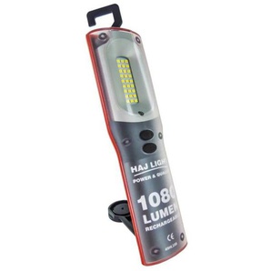 Haj Light 1080 LUMEN Rechargeable inspection lamp with magnet hook clip 250 Lumen top light IP54