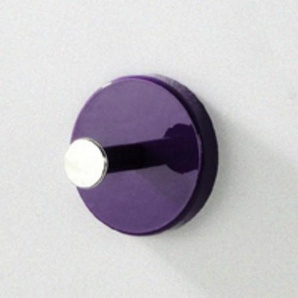 Haku Garderobenknopf 8 Stück aus mdf Dekor hochglanz brombeer Garderobenknopf 8 Stück aus chrom-verrnickeltem Stahl, 42891