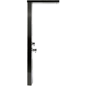 Haloyo - Duschpaneel Duschsäule Wasserfall Regendusche Massage Wasserspar Duschköpfe Handbrausen 15x47x130cm - Schwarz