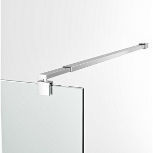 Haltestange Duschwand 73-120cm Rund für 8-10mm Glasstärke Stabilisator Walk in Stabilisatorstange Dusche Edelstahl