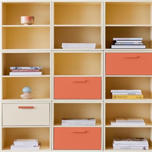 Hammel Furniture Bücherregal Keep by Hammel, aus 9 Modulen, mit 4 unterschiedl.farbenen Schubladen, Breite 136,2 cm