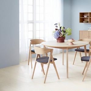 Hammel Furniture Essgruppe Findahl/Basic by Hammel Single/City, (Set, 5-tlg), mit Single Esstisch Ø130 cm inkl. 2 Einlegeplatten und 4 City Stühle