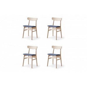 Hammel Furniture Essgruppe Findahl/Basic by Hammel Single/Mosbøl, (Set, 5-tlg), Mit Single Esstisch 180(280)x80 und 4 Mosbøl Stühle