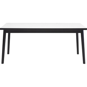 Hammel Furniture Esstisch Basic Single, schnell innenliegende Einlegeplatten ausziehbar, 180(280)x80 cm, Melamin / Massivholz, stabiler dänische Design Tisch