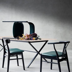 Hammel Furniture Esstisch Meza by Hammel, rechteckige Tischplatte MDF, gekreuztes Metallgestell