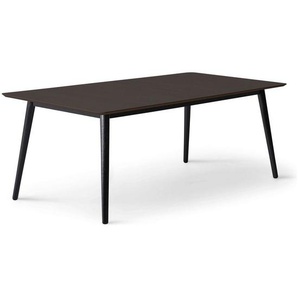 Hammel Furniture Esstisch Meza Designtisch mit Auszugsfunktion und 2 Einlegeplatten, abgerundete Tischplatte MDF, Massivholzgestell, in zwei Breite
