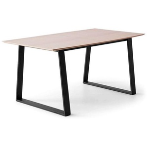 Hammel Furniture Esstisch Meza Designtisch mit Auszugsfunktion und 2 Einlegeplatten, bootsförmige Tischplatte MDF,Trapez gestell, in zwei Breiten
