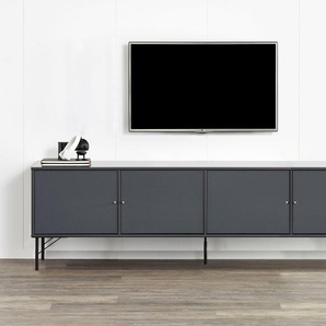 Hammel Furniture TV-Board Mistral Fernsehschrank, Medienmöbel, mit Türen mit Akustikstoff, Metall Füße, Lowboard, B: 214,9 cm