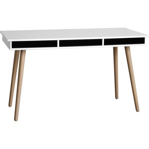 Hammel Furniture Schreibtisch Mistral Bürotisch, Arbeitstisch, Tisch, Computertisch, Holzbeinen, B: 137,4 cm, Designmöbel