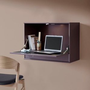 Hammel Furniture Schreibtisch Mistral, Wandschreibtisch mit Klappe, Schublade und LED Spot, Breite: 89 cm