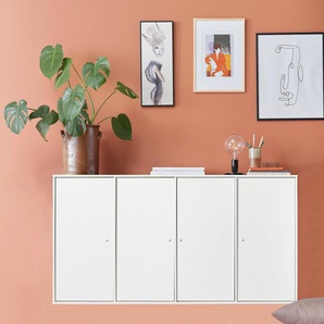 Hammel Furniture Sideboard Mistral Kubus, mit vier Türen, Wandmontage/stehend, Breite: 136 cm