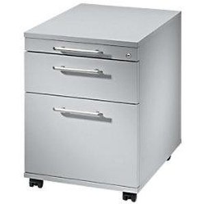 Hammerbacher Rollcontainer AC20/5 Lichtgrau mit Aufbau 428 x 580 x 590 mm AC20A-LG