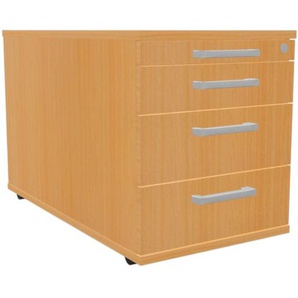 Hammerbacher Rollcontainer Solid mit 3 Schüben (80 cm tief) VTC30