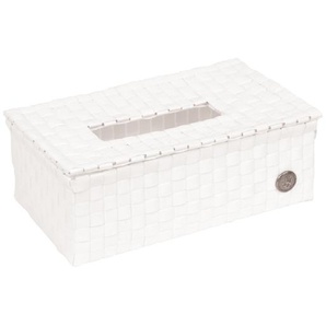 HANDED BY Luzzi Tissue Box Tücher mit Deckel white weiss Öko Spender Neu