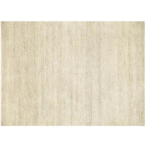 Handgeknüpfter Naturteppich  Davina Uni ¦ beige ¦ Wolle ¦ Maße (cm): B: 200
