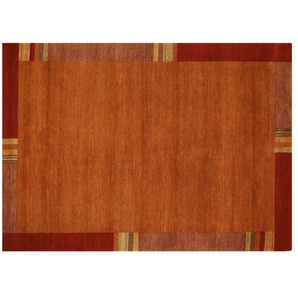 Handgeknüpfter Naturteppich - orange - Wolle - 250 cm | Möbel Kraft