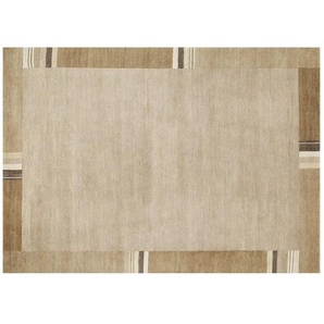 Handgeknüpfter Naturteppich  Sensation Silk Lakir ¦ beige ¦ Wolle ¦ Maße (cm): B: 70