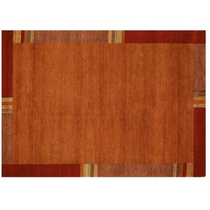 Handgeknüpfter Naturteppich  Sensation Silk Lakir ¦ orange ¦ Wolle ¦ Maße (cm): B: 200