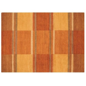 Handgeknüpfter Naturteppich Sensation Silk Soya - orange - Wolle - 120 cm | Möbel Kraft
