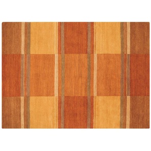 Handgeknüpfter Naturteppich  Sensation Silk Soya ¦ orange ¦ Wolle ¦ Maße (cm): B: 90