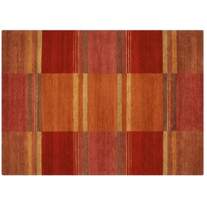 Handgeknüpfter Naturteppich  Sensation Silk Soya ¦ rot ¦ Wolle ¦ Maße (cm): B: 140