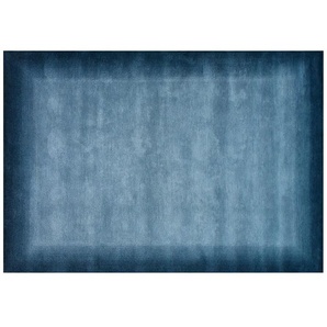 Handgeknüpfter Naturteppich  Vinciano Tami ¦ blau ¦ Wolle ¦ Maße (cm): B: 120