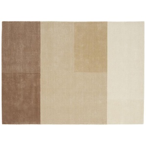 Handloom Teppich  Campi ¦ beige ¦ Viskose,Baumwolle ¦ Maße (cm): B: 90 H: 0,8