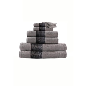 Handtuch Grau Blau 70503016cm x 1401005021cm