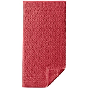 Handtuch ROSS WITT-PBK-Handtücher-temporär Gr. B/L: 75 cm x 150 cm, Webfrottier, 1 St., rot Handtücher