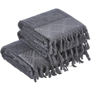 Handtuchsets in Grau Preisvergleich | Moebel 24 | Handtuch-Sets