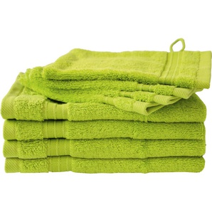 Handtuch Set DYCKHOFF Siena Handtuch-Sets Gr. 8 tlg., grün (apfel) Handtuch-Sets Handtuchset in tollen Unifarben