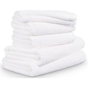 Handtuch Set MÖVE POOLSIDE Handtücher (Packung) Gr. (6 St.), weiß (snow) Handtuch-Sets